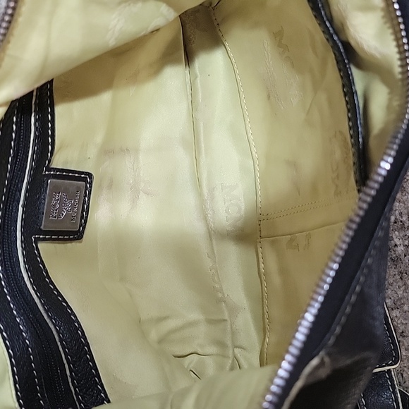 🌵MCM EUC Black and yellow Leather Shoulder Bag - Picture 11 of 12